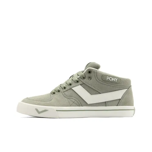 Pony Skateboard Shoes Men Low-Top Gray Green