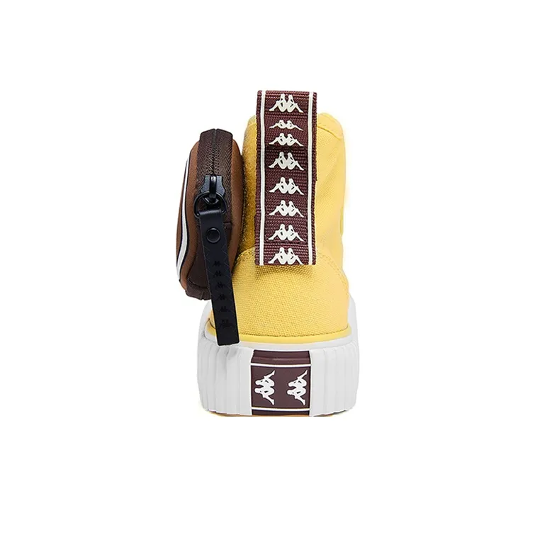 Doraemon x Kappa High Top Skateboard Shoes Unisex Yellow-5
