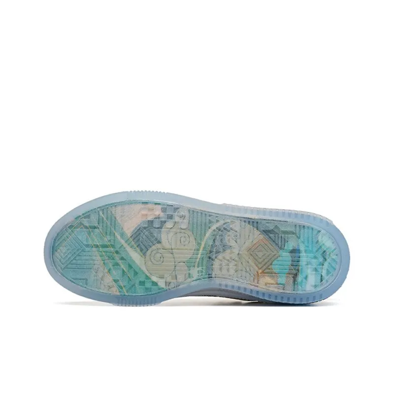 Anta Life Collection 'Silk Road' Lightweight And Wear resistant Low Top Skateboard Shoes Women's White Gray Green-4