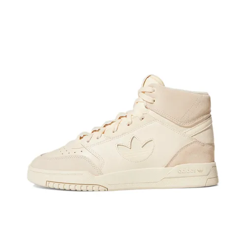 Adidas Originals Drop Step Skateboard Shoes Women's Mid-Top Beige