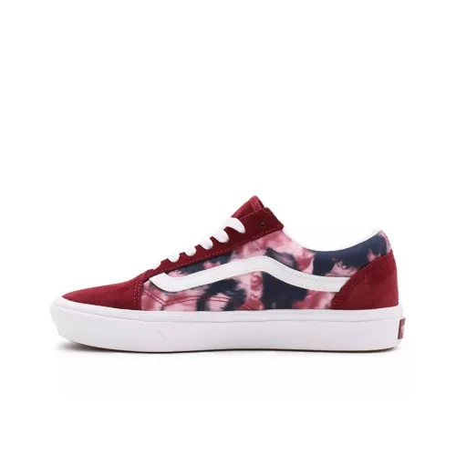 Vans Old Skool Skateboard Shoes Unisex Low-Top Red/Tie-Dye