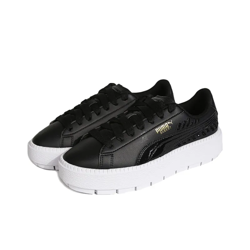 PUMA Platform Trace Metallic C Board Shoes Black Women's-2