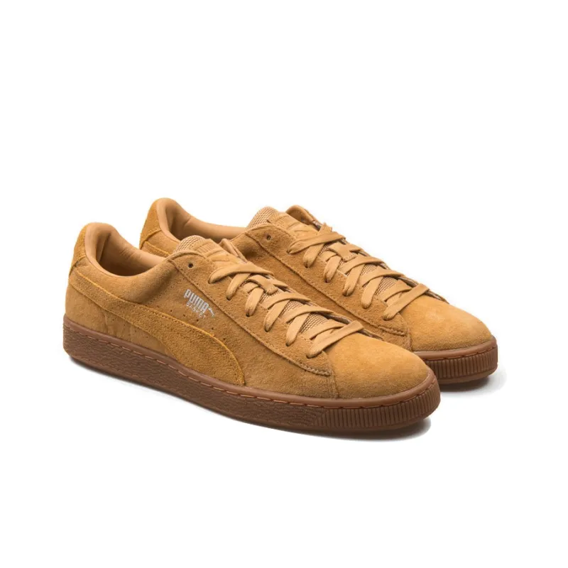 PUMA Basket Classic Weatherproof Slip-Resistant Cushioning Coverage Low-Top Skateboard Shoes Men's Yellow-2