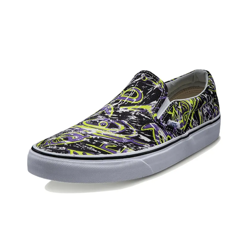Vans Classic Slip On Multi Color 'Black Green Purple'-1