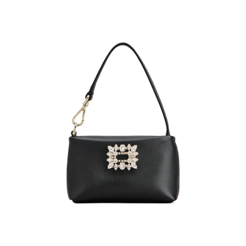Roger Vivier Rv Nightlily Buckle Embellished Shouder Bag-0