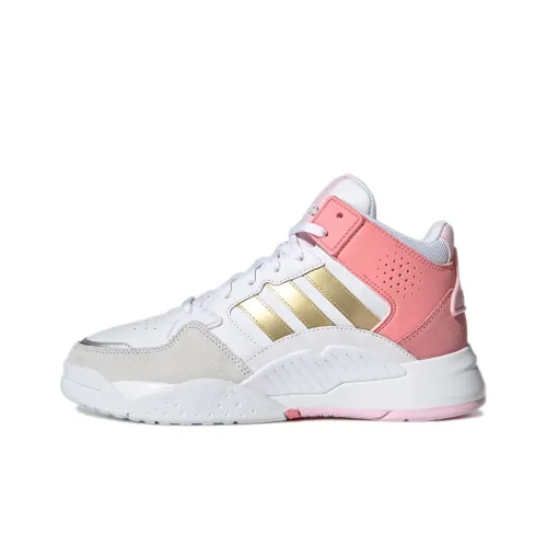 Adidas Neo 5th Quarter Skateboard Shoes Women's Low-Top White/Gold/Gray/Pink