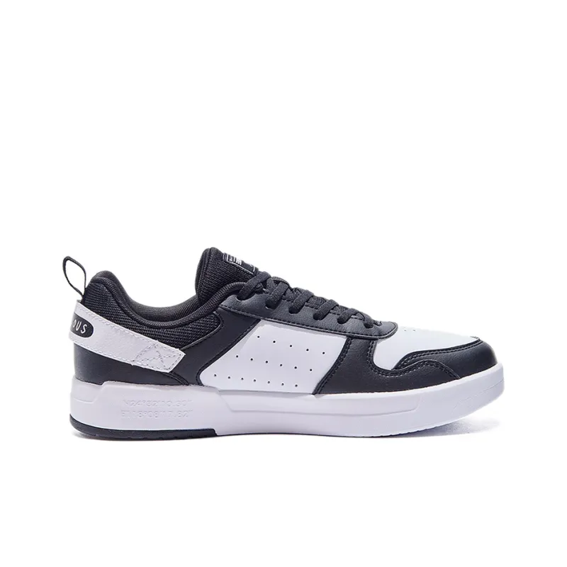 361° Aurora Q BOOM Technology Slip Resistant Cushioning Wear Resistant Low Top Skateboard Shoes Black White-1