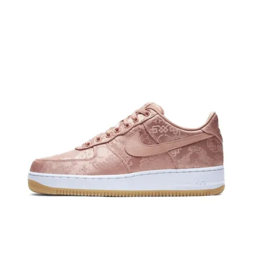 Nike X CLOT Air Force 1 PRM 'Rose Gold Silk' Sneakers