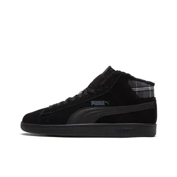PUMA Smash V2 Mid Wtr Fleece Black Mid Board Shoes