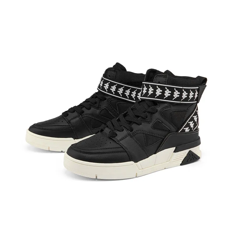 Kappa High Top Skateboard Shoes Unisex Black-3