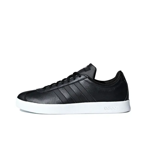 Adidas Neo VL Court 2.0 Skateboard Shoes Women's Low-Top Black