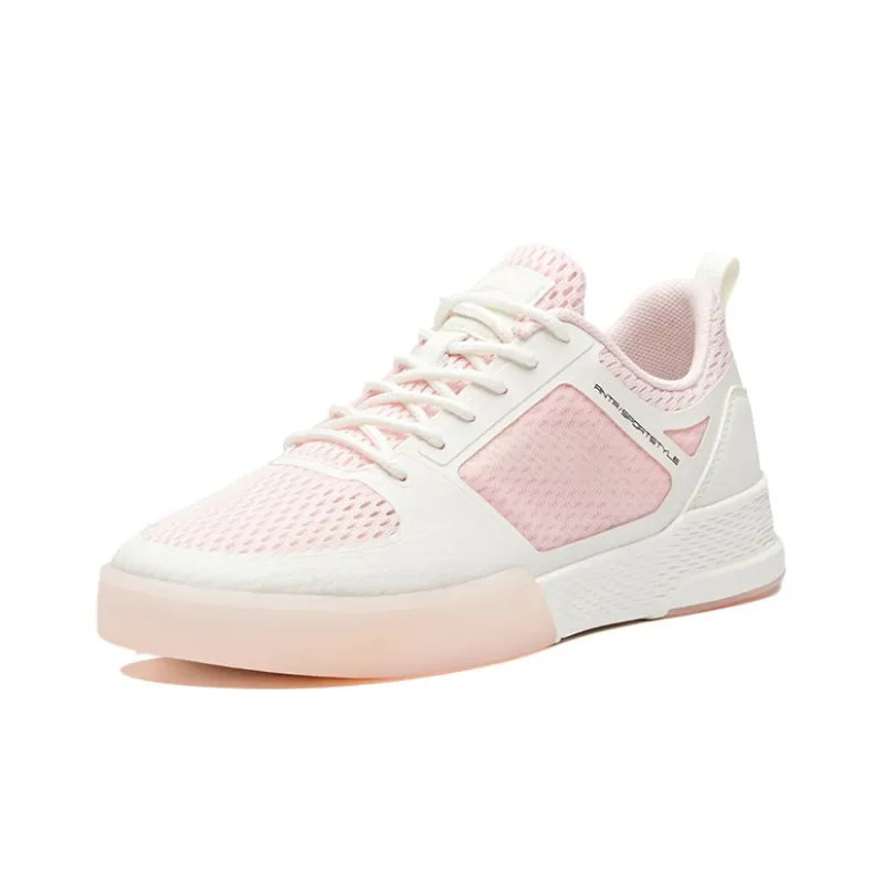 Anta Life Collection Low-Top Skateboard Shoes Women's Pearl Pink-2