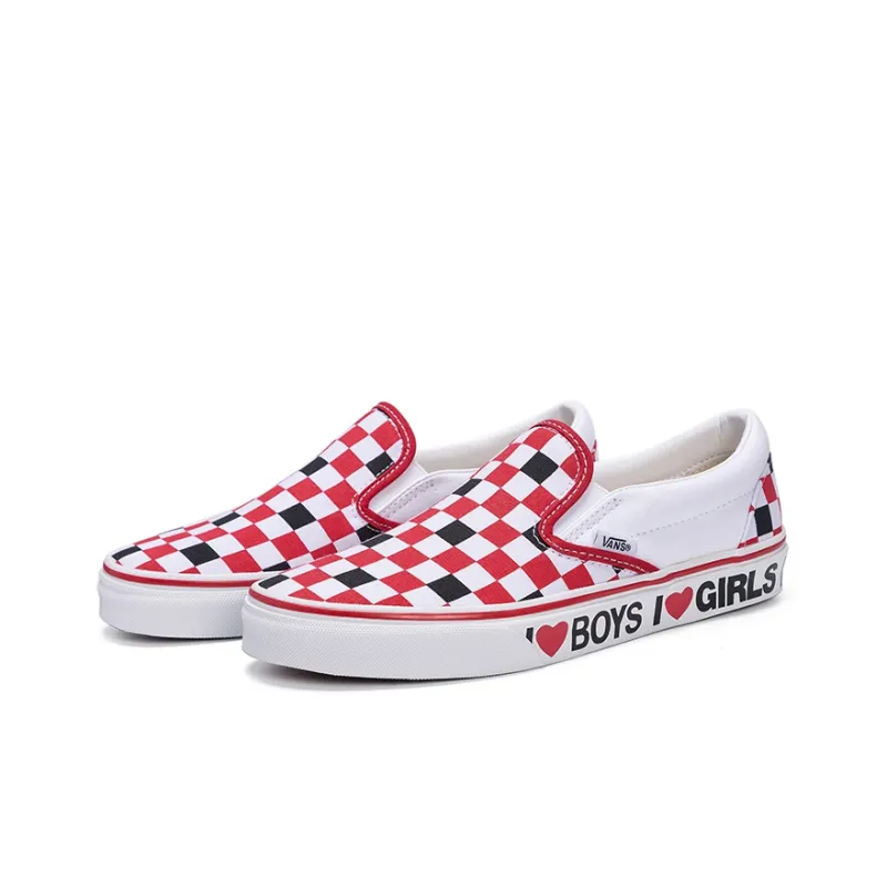 Vans Slip On I Heart 'White Red'-2