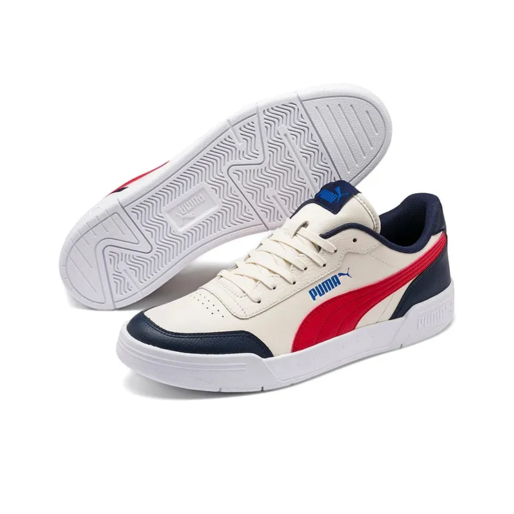 PUMA Caracal SoftFoam Retro Colorblock Casual Skate Shoes Pink Blue Red-2
