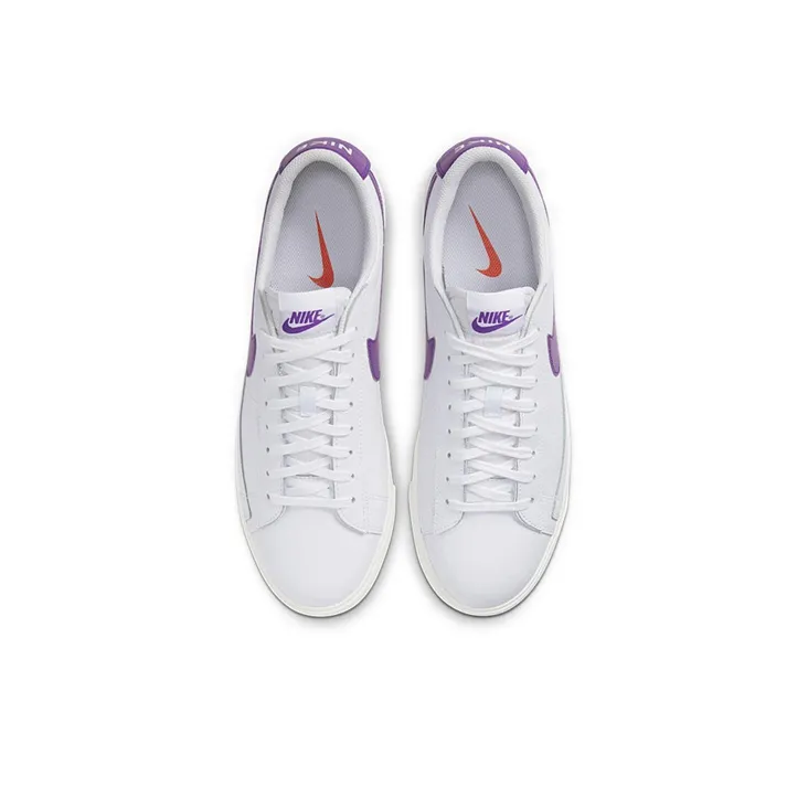 Nike Blazer Low Leather White Purple-3