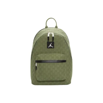Jordan Cotton With Polyester Backpack Large Size Unisex Olive Green