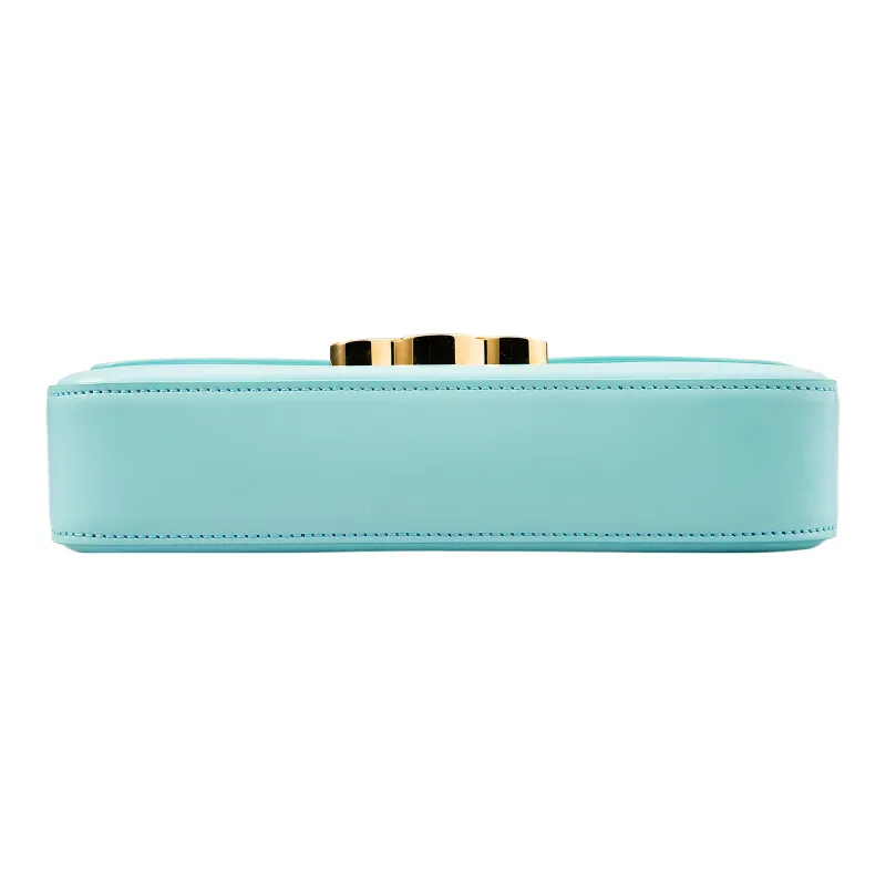 CELINE Shiny Cow Leather Shoulder Bag, Handbag, Shoulder Bag Women's Mint Green-3