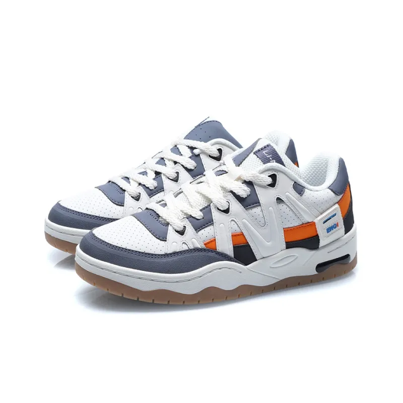 LiNing Yufeng Coverage Warm Slip Resistant Low Top Skateboard Shoes Men's White Gray-2