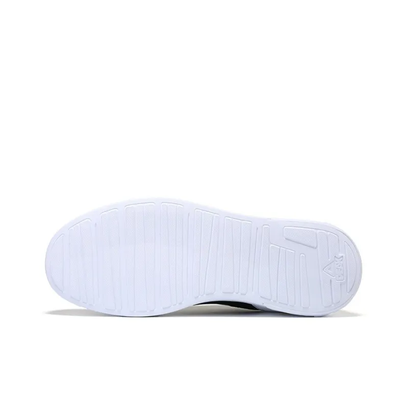 PEAK Anti Slip Wear Resistant Low Top Skateboard Shoes White Orange-4