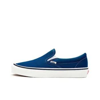 Vans Slip on Wear resistant And Lightweight Low Top Skateboard Shoes Unisex Blue