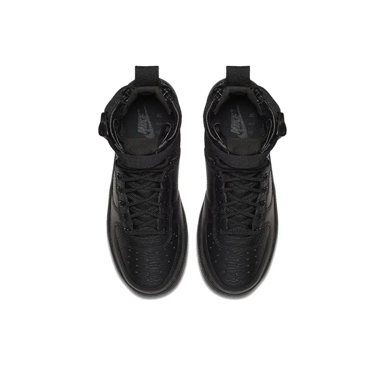 Nike Sf Air Force 1 Mid Triple Black GS-3