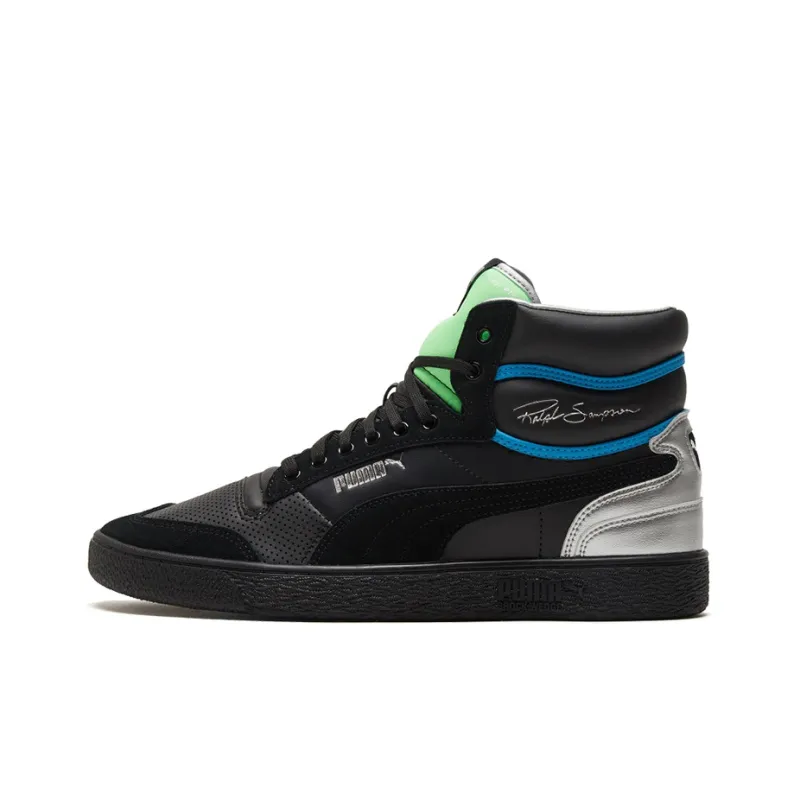 PUMA Ralph Sampson Mid 'Royal Black Elektro Green'-0
