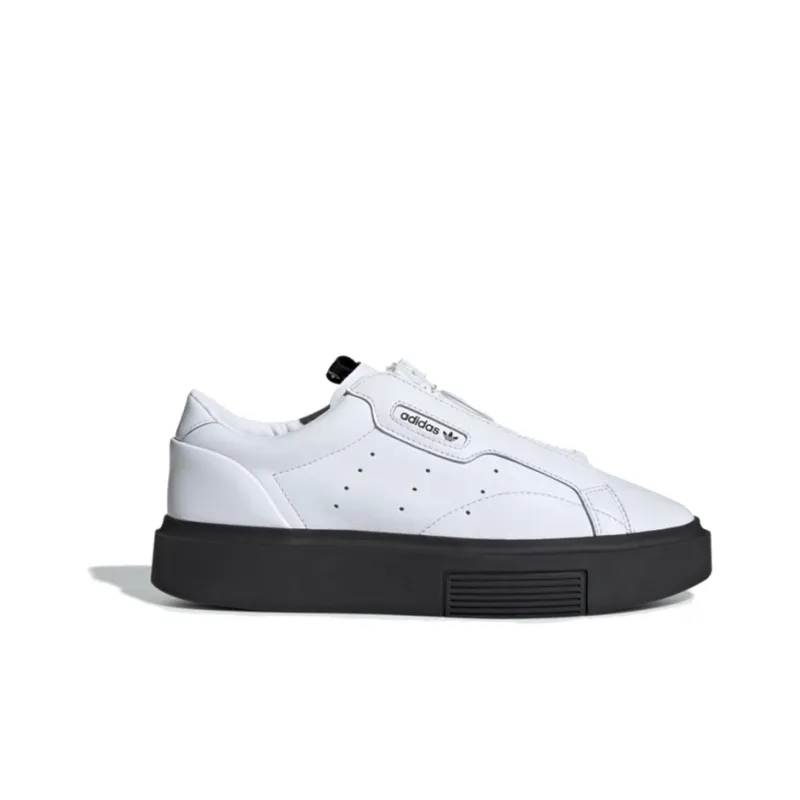 Sleek Women's Adidas Originals Super Zip 'White Black' Women's-1