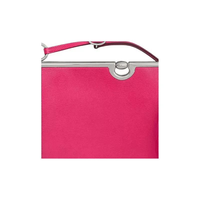 HERMES Mors De Bride Chamkila Goat Skin Crossbody Bag Shoulder Bag Regular Women's 0R Rose Purple-4
