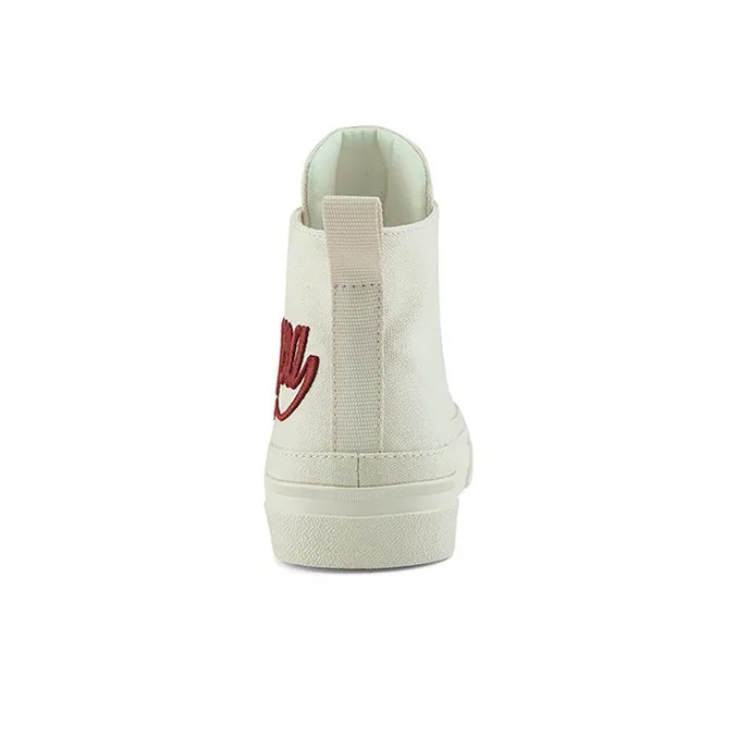 Kappa Mid Top Skateboard Shoes Unisex Heron Feather White-3