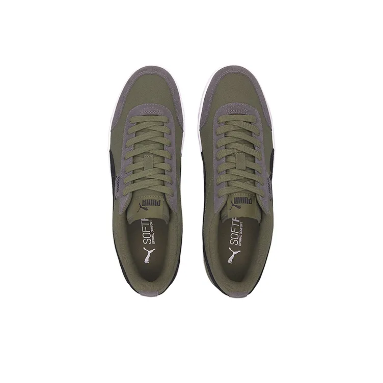 PUMA Court Legend Lo Cv Wear-resistant And Lightweight Low-Top Skateboard Shoes Unisex Army Green Black Gray-2