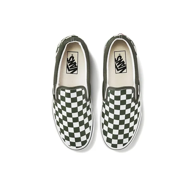 Slip On Classic Vans 'Checkerboard Grape Leaf'-2