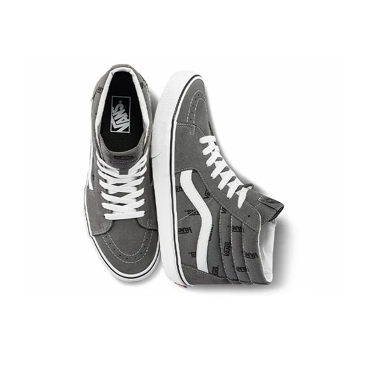 Vans Unisex SK8 High Top Sneakers Grey Gray-2