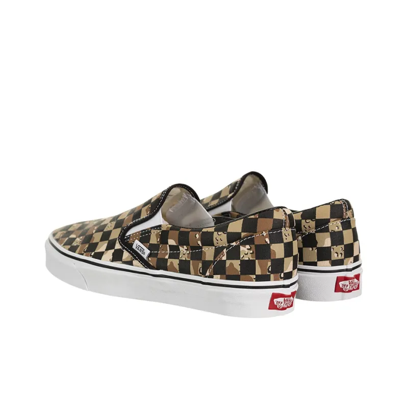 Vans Classic Slip On Checkerboard Camo Desert-2