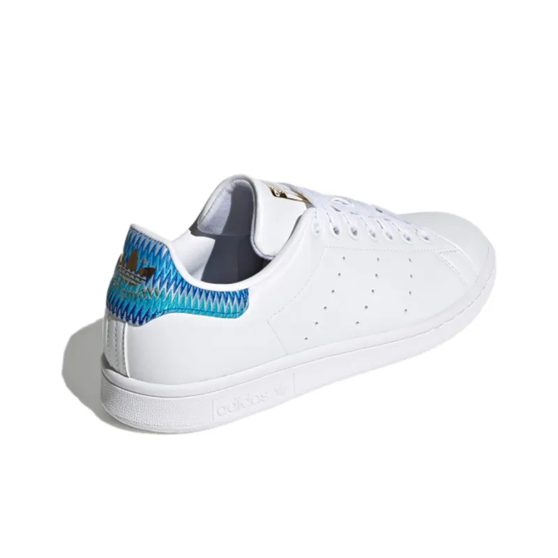 Adidas Women's Stan Smith 'White Blue'-3