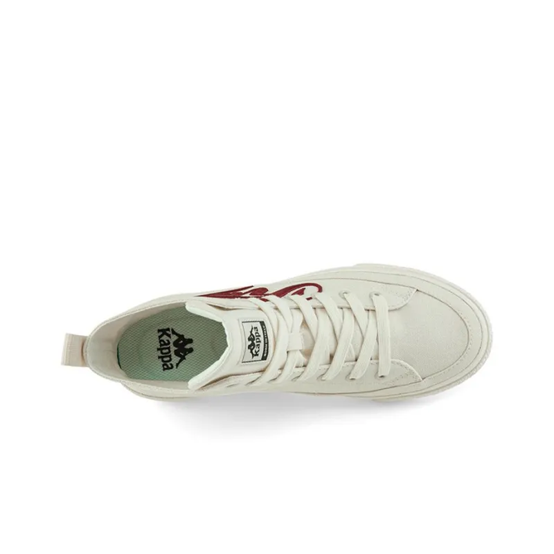 Kappa Mid Top Skateboard Shoes Unisex Heron Feather White-2