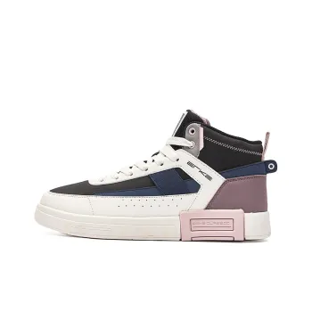 Erke Rush High Top Skateboard Shoes Women's Black Purple