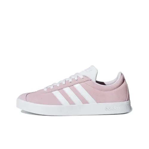 Adidas Neo VL Court 2.0 Skateboard Shoes Women's Low-Top Pink/White