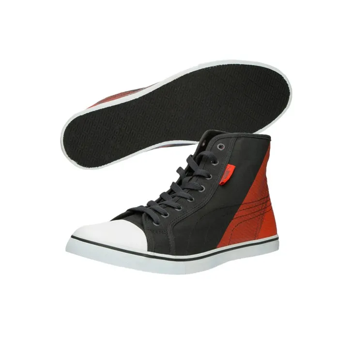 PUMA Skateboard Shoes Men High-Top Black/Orange-4