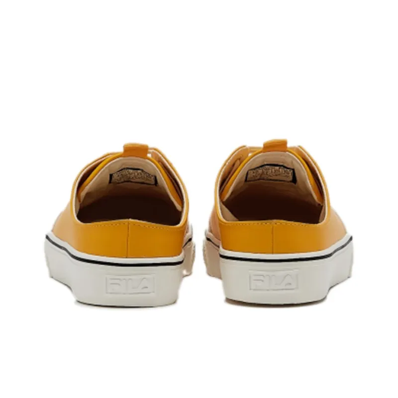 FILA Slip-Resistant Cushioning Lightweight Low-Top Skateboard Shoes Unisex Ginger Yellow Korean Style-4