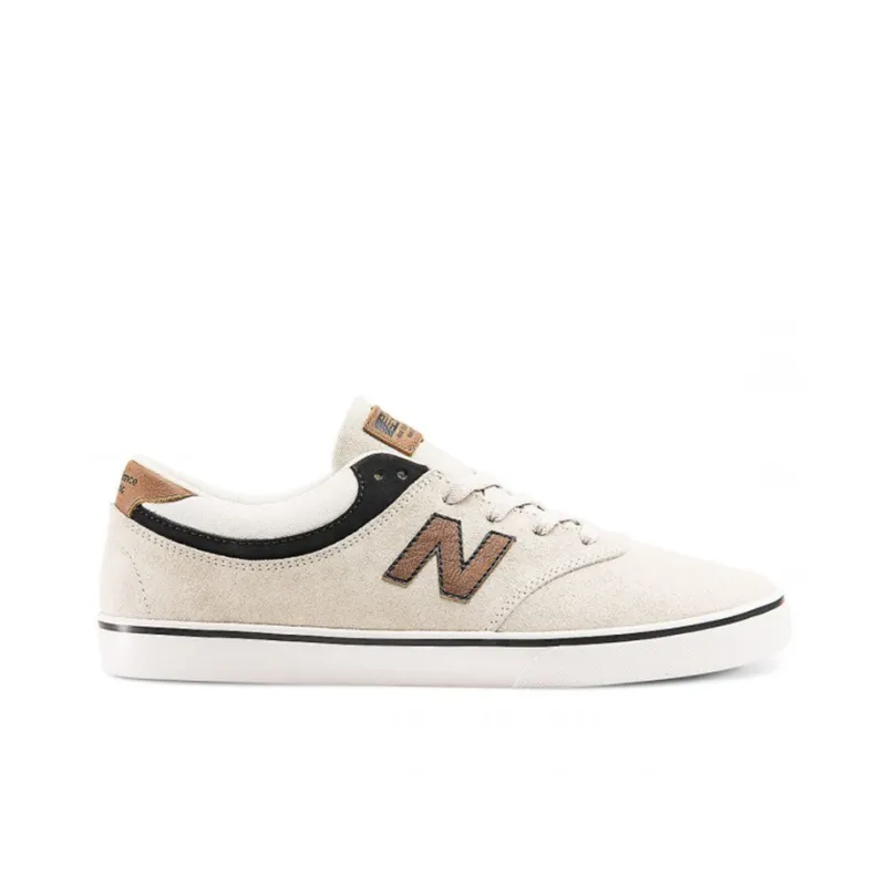 New Balance NB Quincy 254 Skateboard Shoes Men Low-Top Stone White/Tan-1