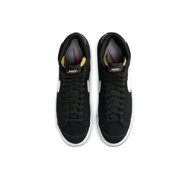 Nike Blazer Mid 77 Suede Black White-3