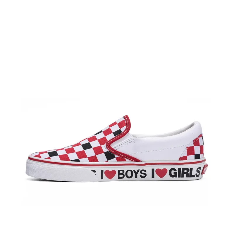 Vans Slip On I Heart 'White Red'-0