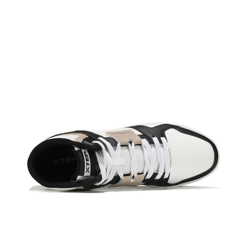 XTEP Skateboard Shoes Men's Beige Black-3