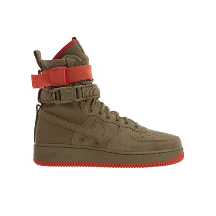 Nike Sf Af1 Khaki Khaki Rush Coral-1