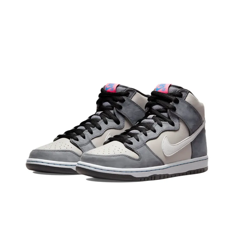 Nike Sb Dunk High Pro Medium Grey Pink-2