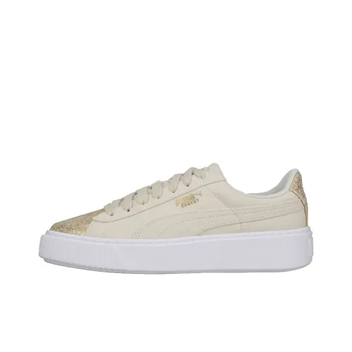 Fenty Beauty X PUMA Basket Skateboard Shoes Women's Low-Top Beige