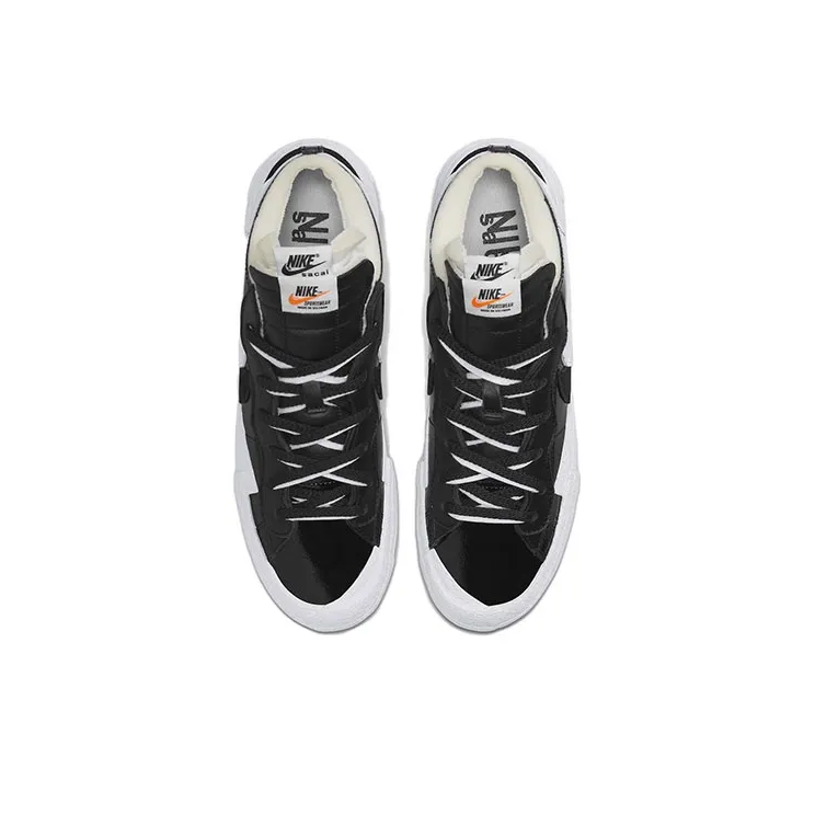 Nike Blazer Low Sacai Black Patent Leather-3