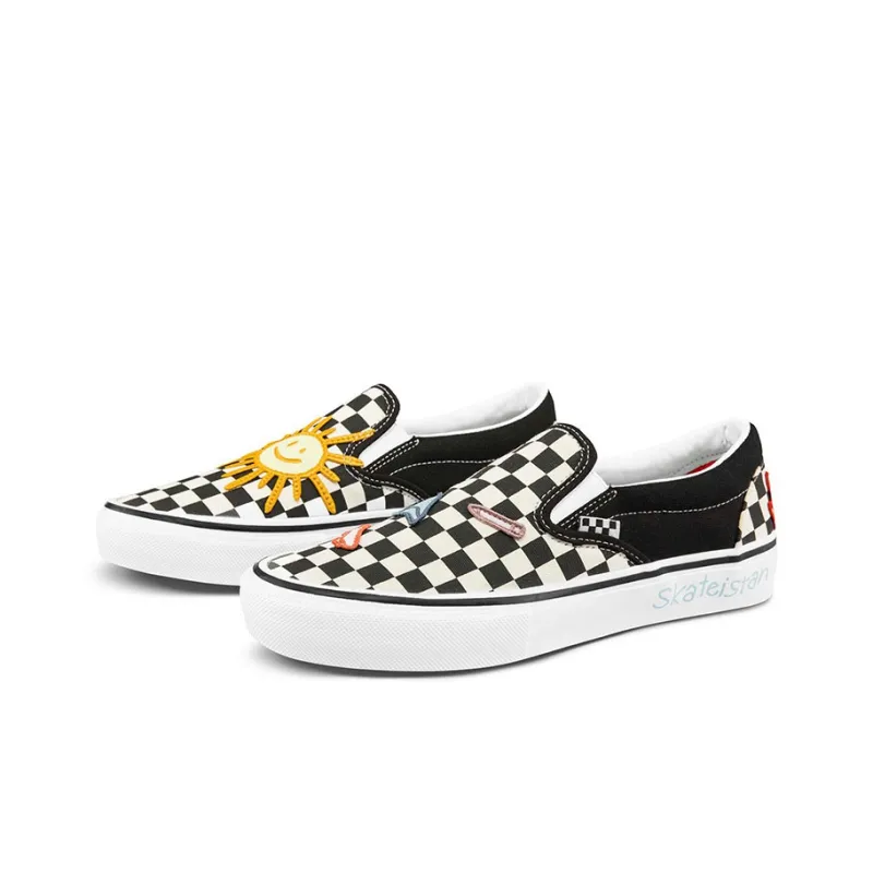 Vans Skate Slip On Skateistan Checkerboard-1
