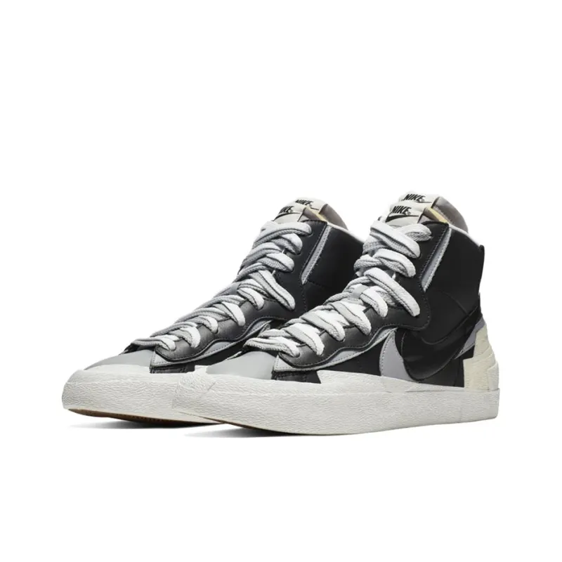 Nike Blazer Mid Sacai Black Grey-2