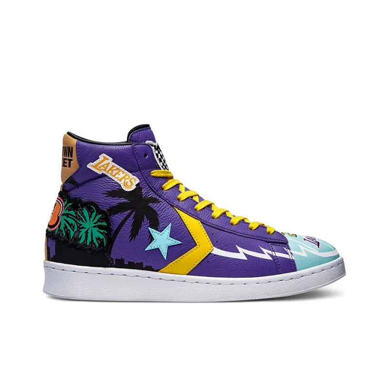 Converse Chinatown Market X Pro Leather High 'Lakers Championship Jacket'-1